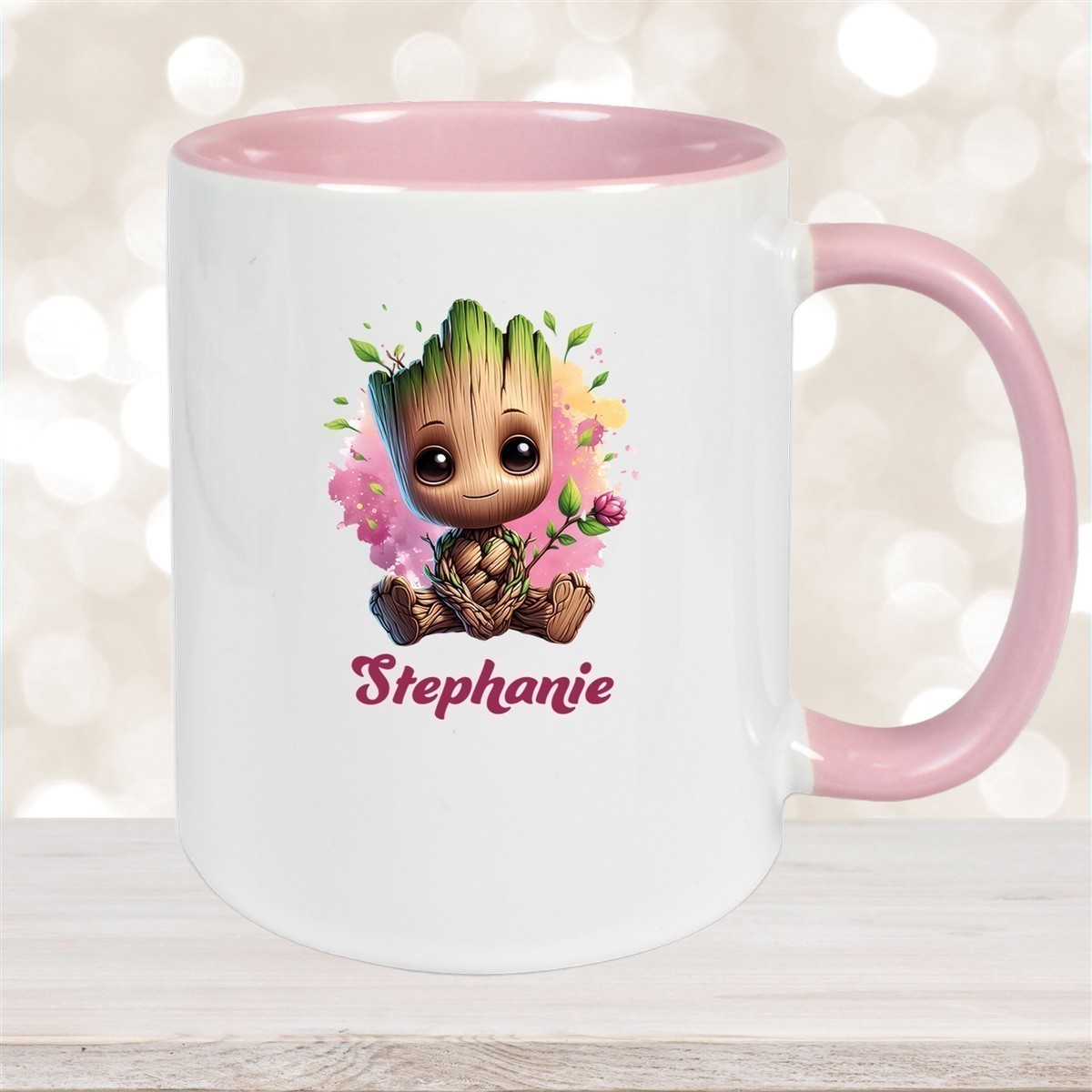 Tasse Baby-Groot #3 Wunschname Keramik Kinderbecher personalisiert versch. Farben
