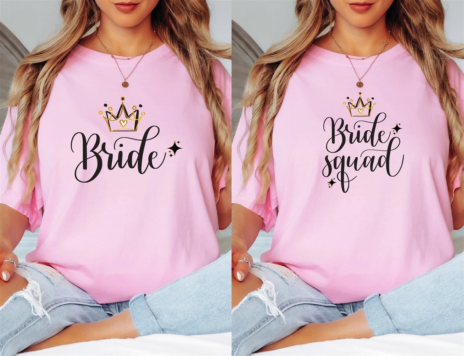 T-Shirt Bride & Bride-Squad 03– Damen-Shirt für den Junggesellinnenabschied