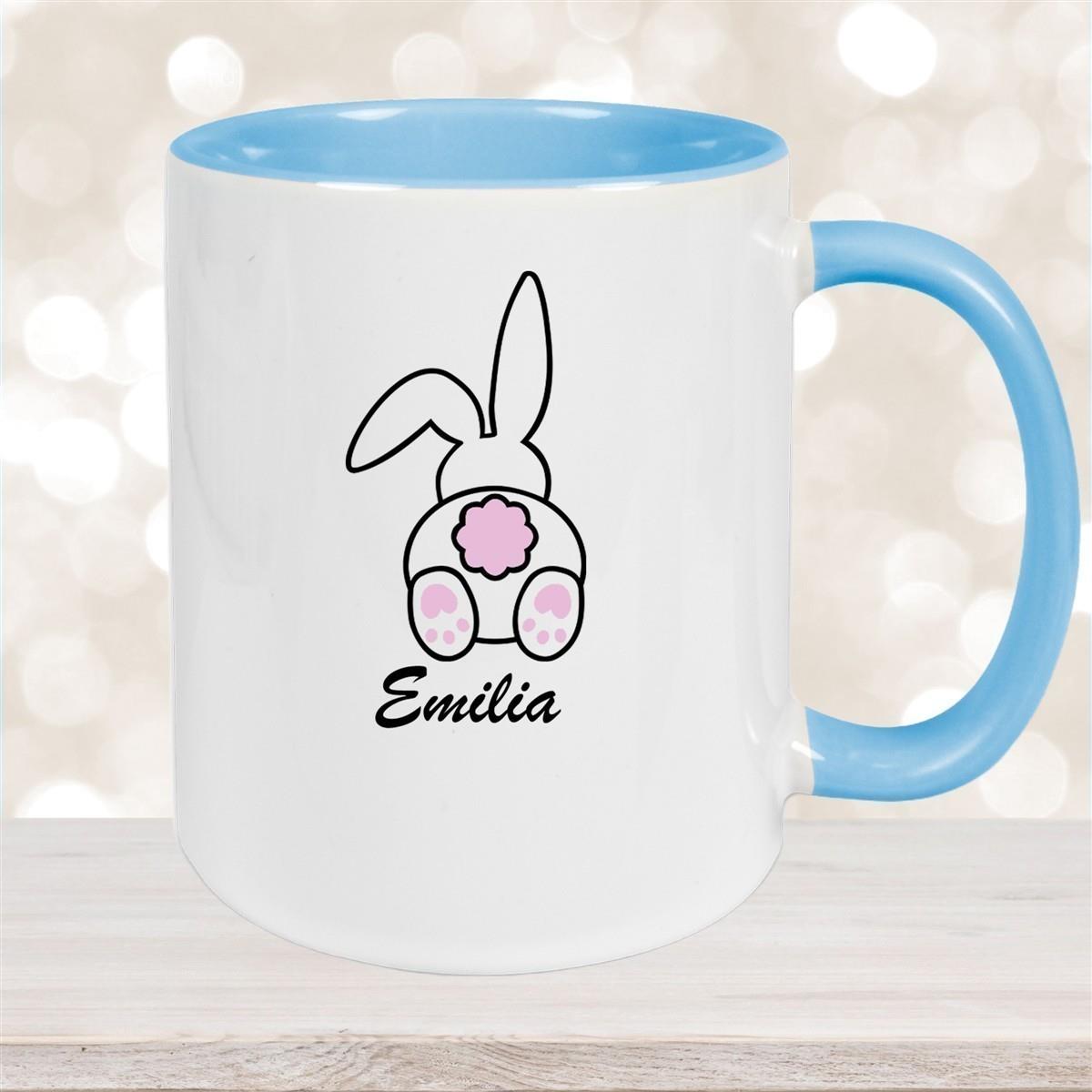 Tasse Ostern - Hase 3 Wunschnamen Keramik personalisiert versch. Farben
