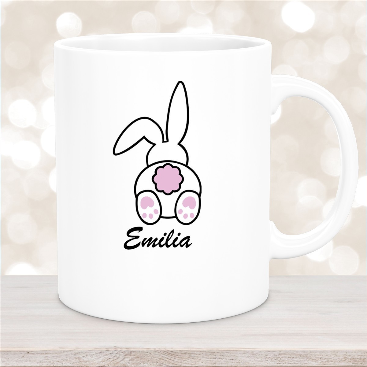 Tasse Ostern - Hase #3 Wunschnamen Keramik personalisiert versch. Farben