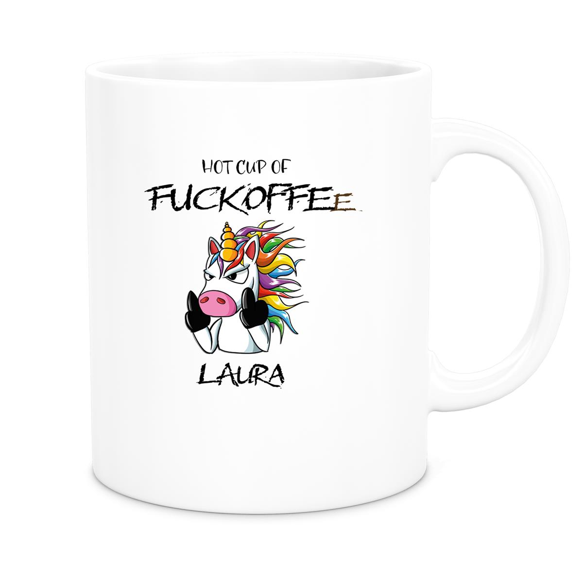 Tasse Einhorn 9 Wunschname Keramik Kinderbecher personalisiert versch. Farben