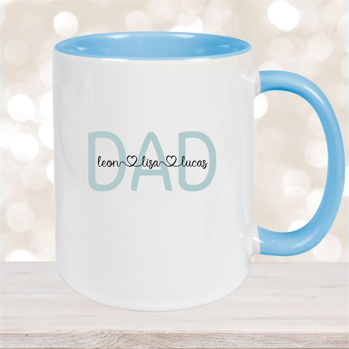 Tasse Vatertag #2 Wunschnamen Keramik Personalisiert versch. Farben