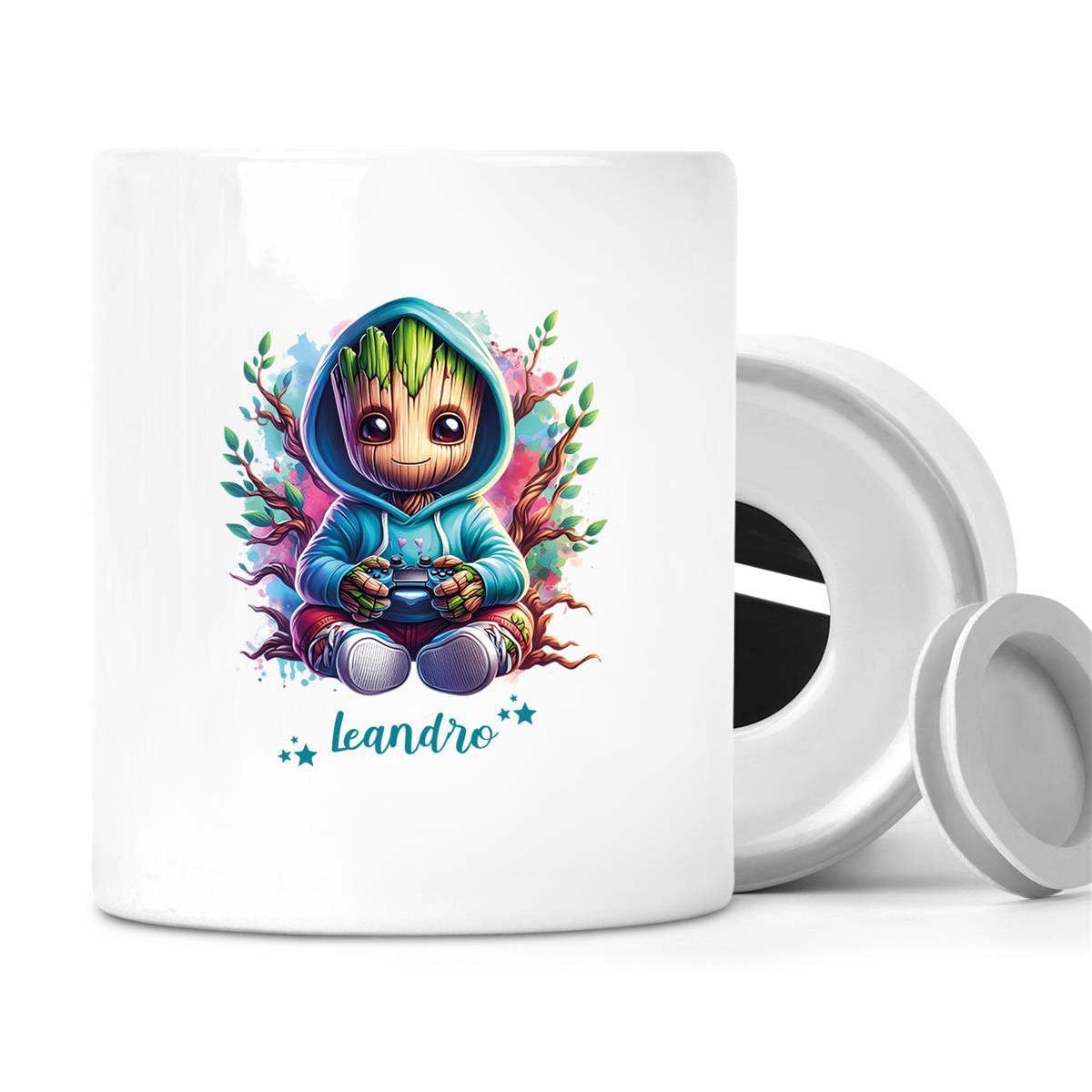 Spardose Groot 6 Wunschname personalisiert