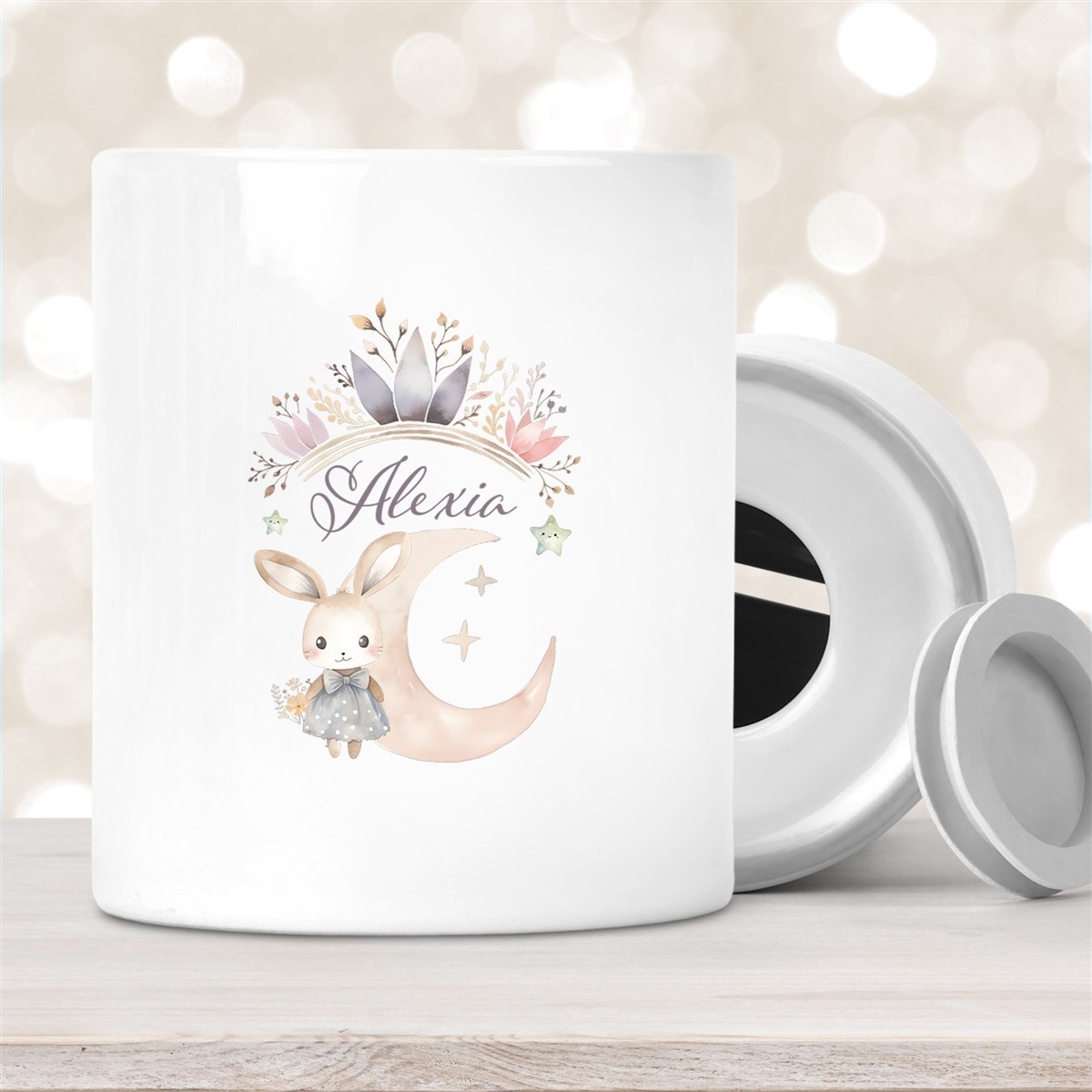 Spardose Hase Wunschname personalisiert Spardose Hase Wunschname personalisiert