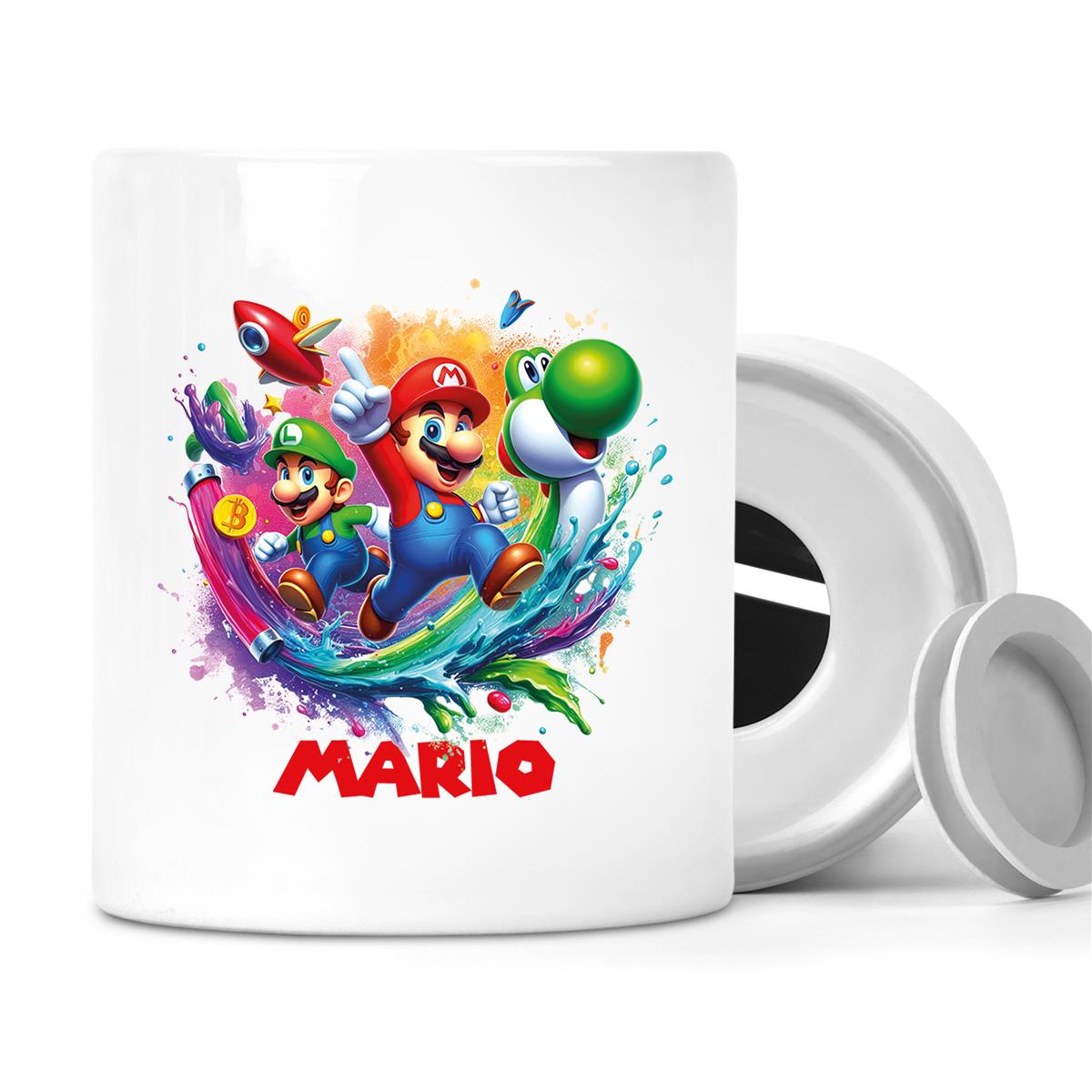 Spardose Super Mario 2 Wunschname personalisiert