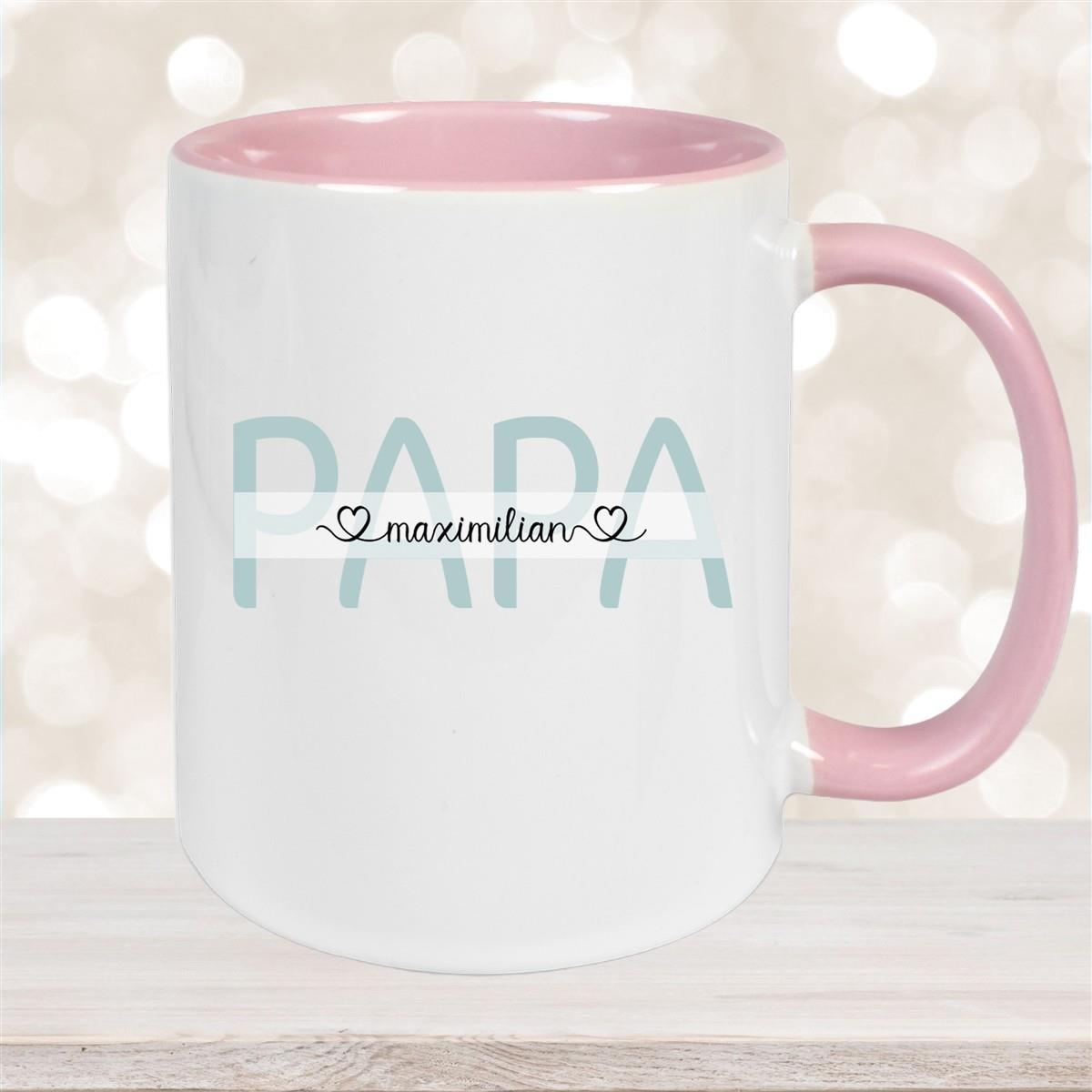 Tasse Vatertag 1 Wunschnamen Keramik Personalisiert versch. Farben