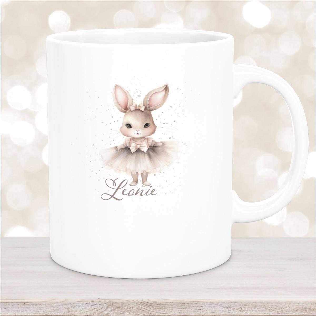 Tasse Ostern - Hase 8 Wunschnamen Keramik personalisiert versch. Farben