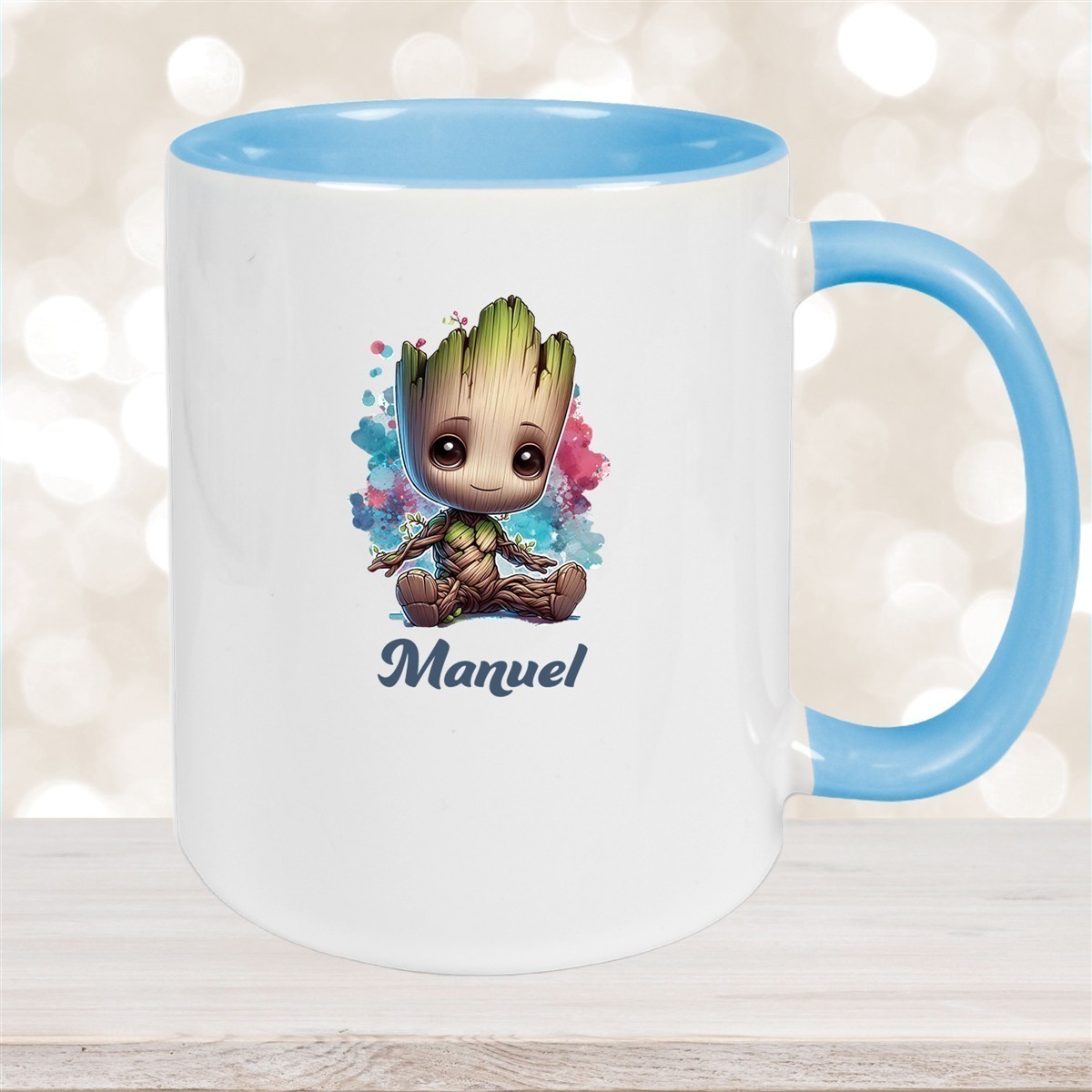 Tasse Baby-Groot #1 Wunschname Keramik Kinderbecher personalisiert versch. Farben