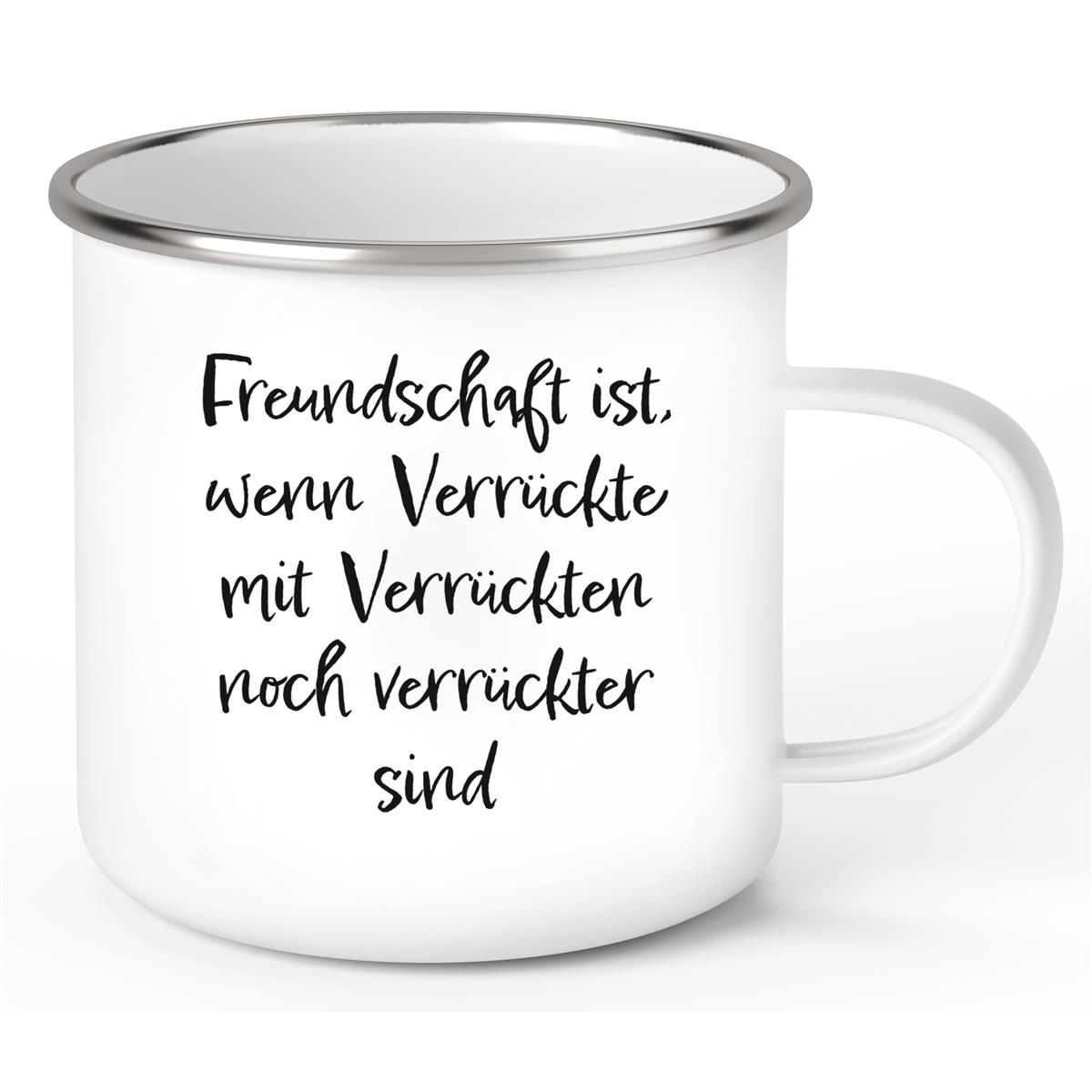 Tasse Freundschaft Liebe 1 Emaille