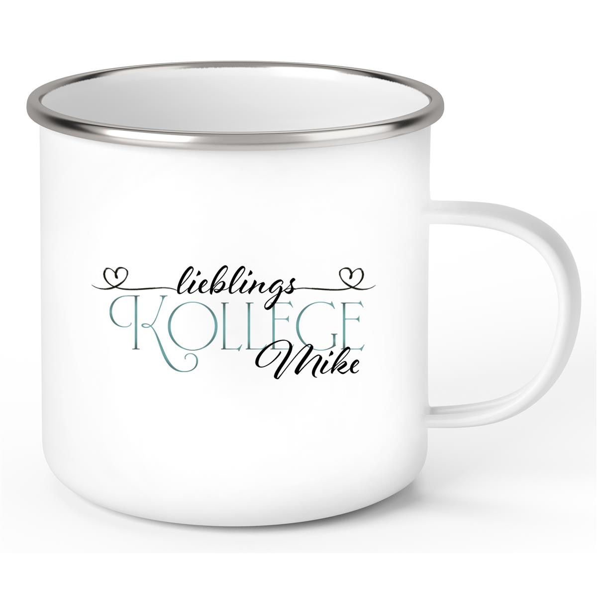 Tasse Wunschname Lieblings-Kollege 1 Emaille personalisiert