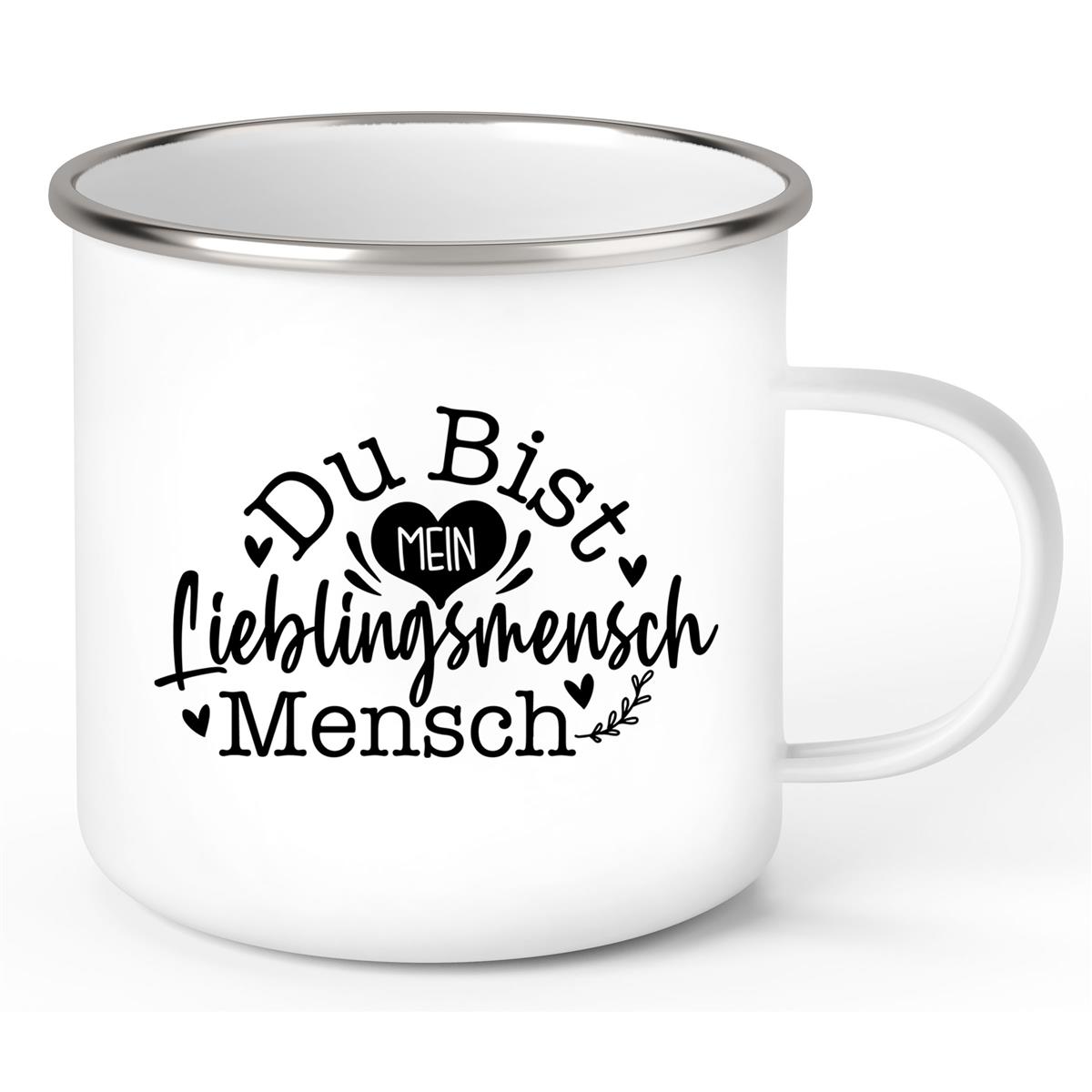 Tasse Spruch Valentinstag 14 Wunschnamen Emaille personalisiert