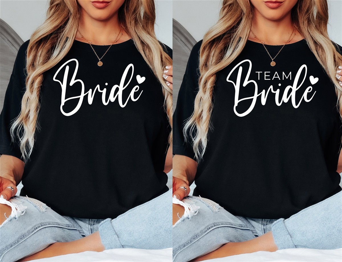 T-Shirt Bride & Team-Bride #01 – Damen-Shirt für den Junggesellinnenabschied