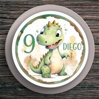 Tortenaufleger Geburtstag Dino #1 Name & Zahl (20cm)