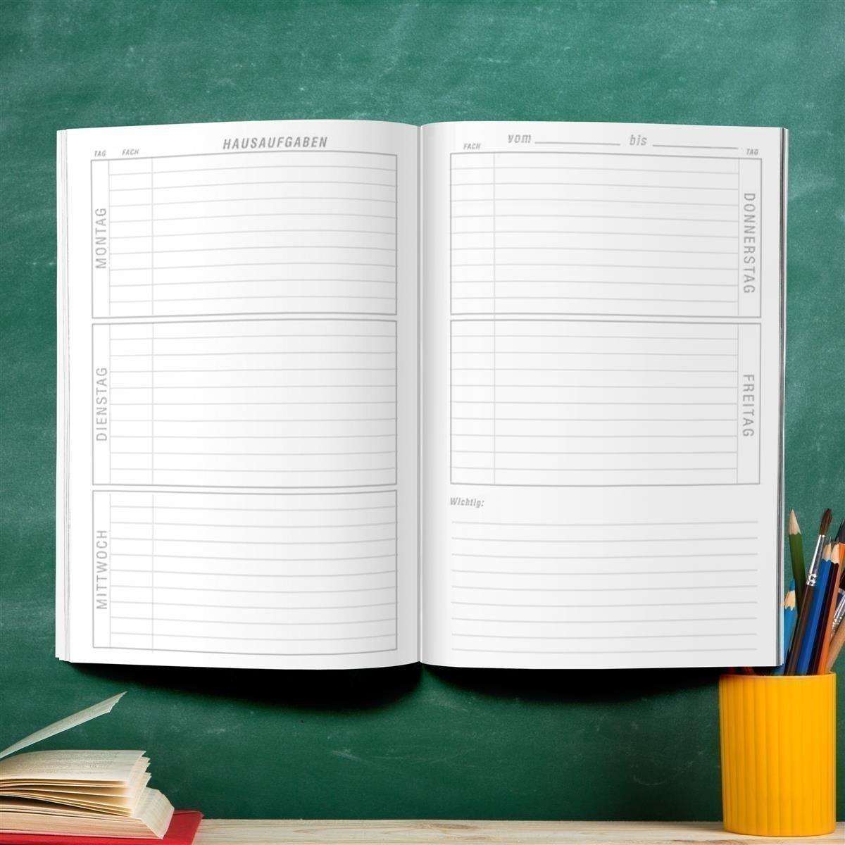 Hausaufgabenheft Ballerina 1 DIN A5 - 48 Blatt mit Name und Klasse