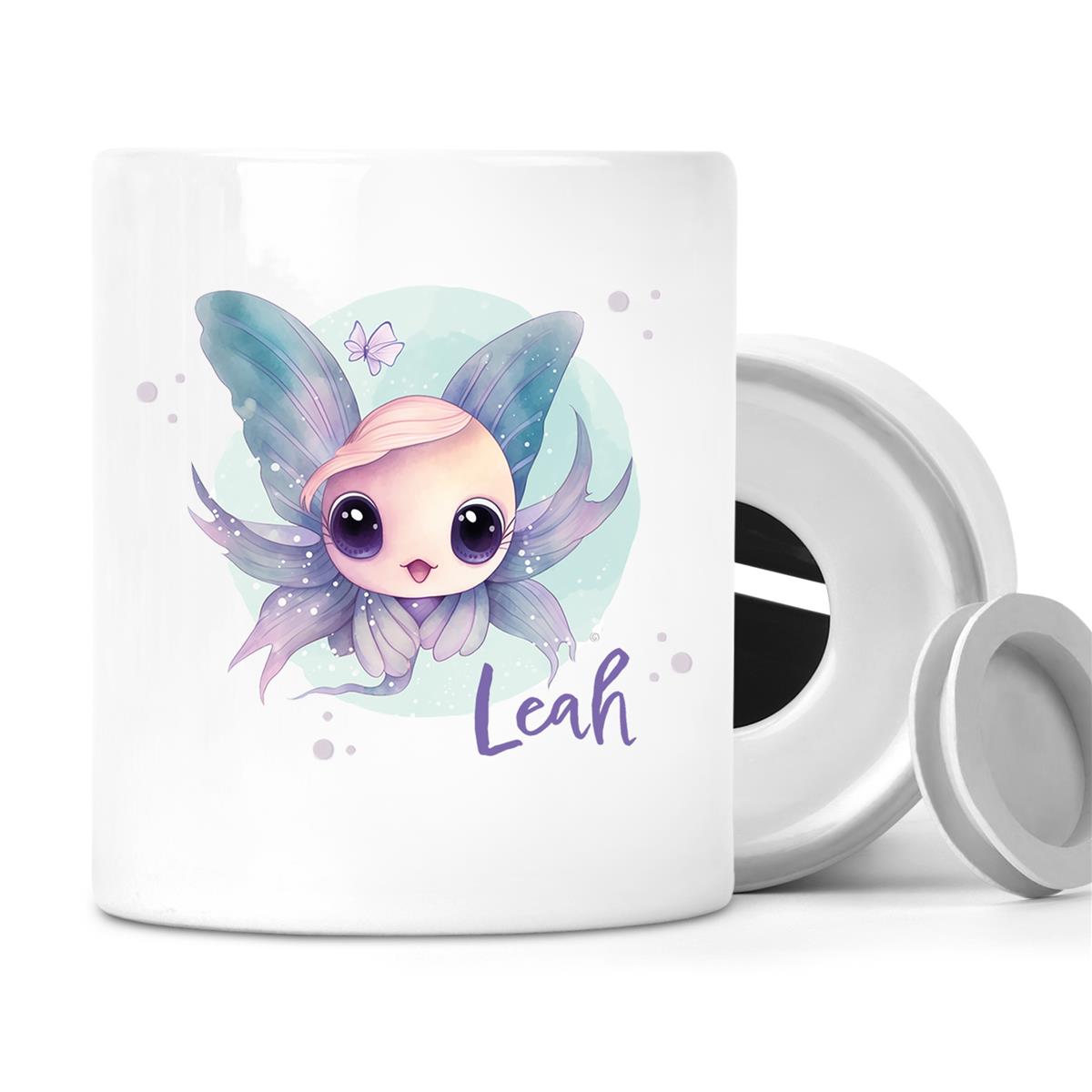 Spardose mit Wunschname Meerestiere Fisch 1 personalisiert