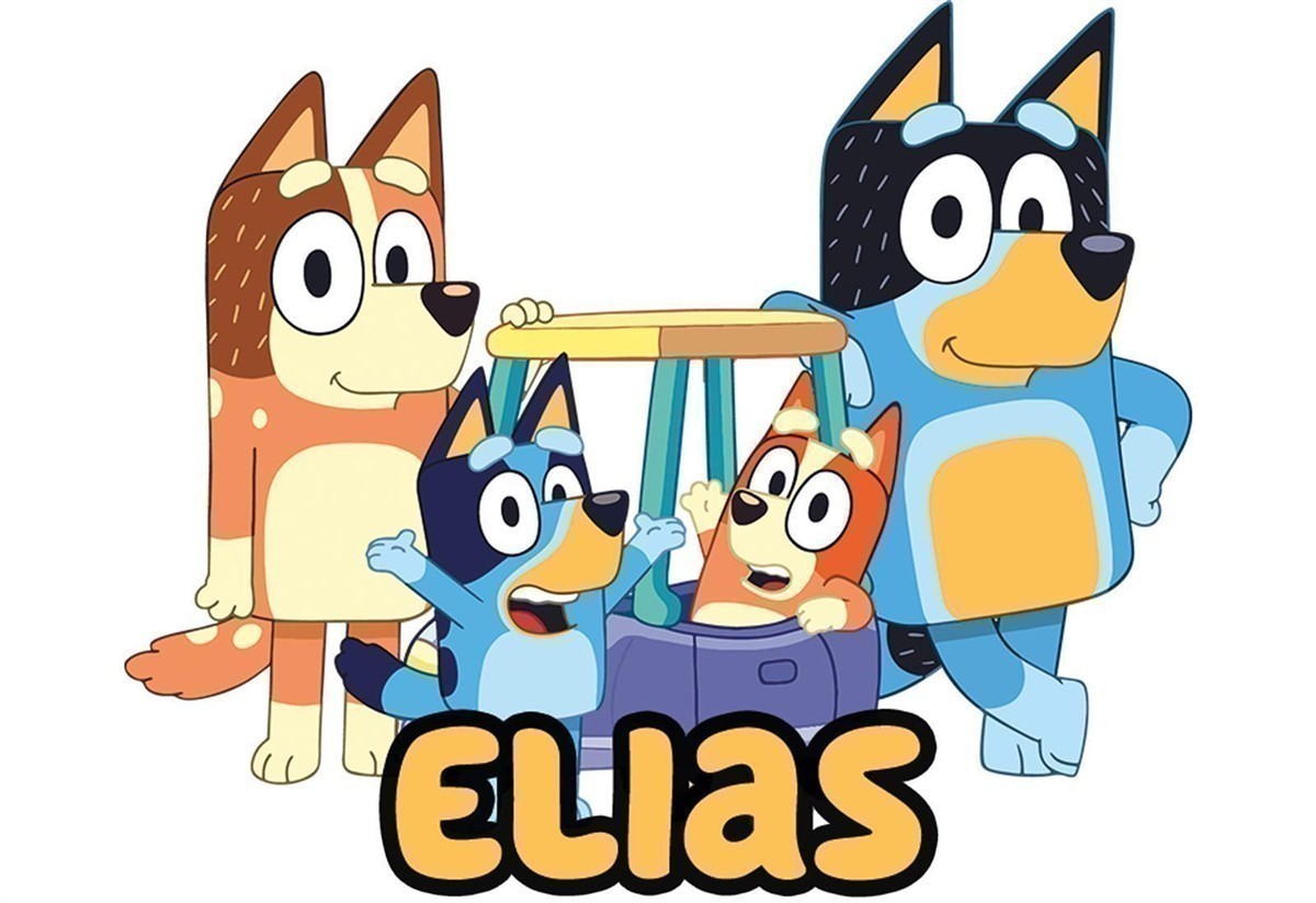 Tasse Bluey #2 Wunschname Keramik Kinderbecher personalisiert Rot