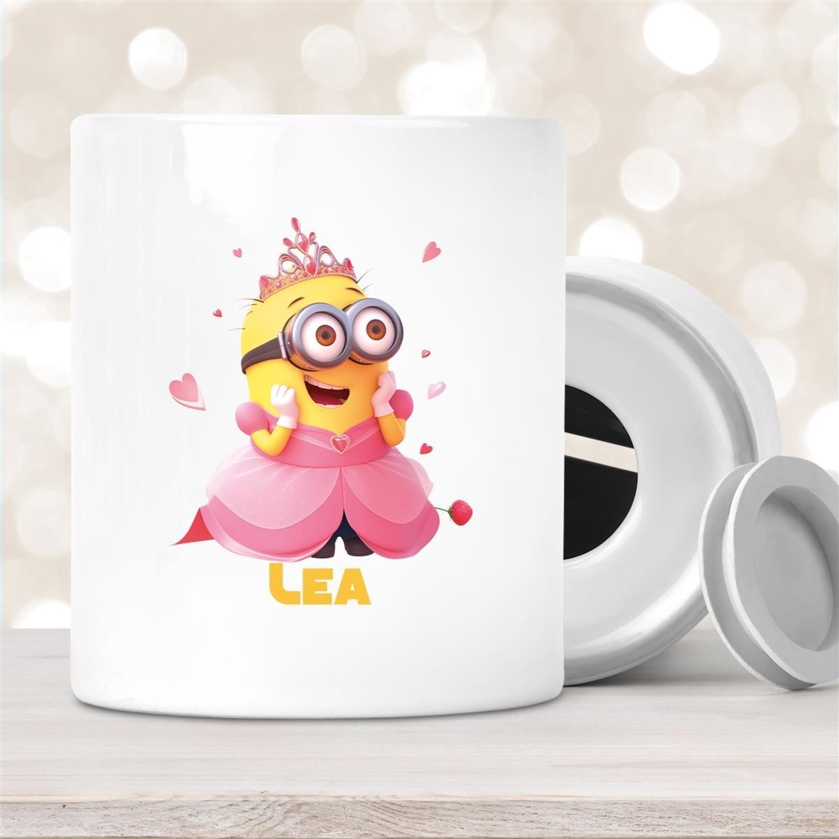 Spardose Minions Kinder Minion #7 Prinzessin Wunschname personalisiert