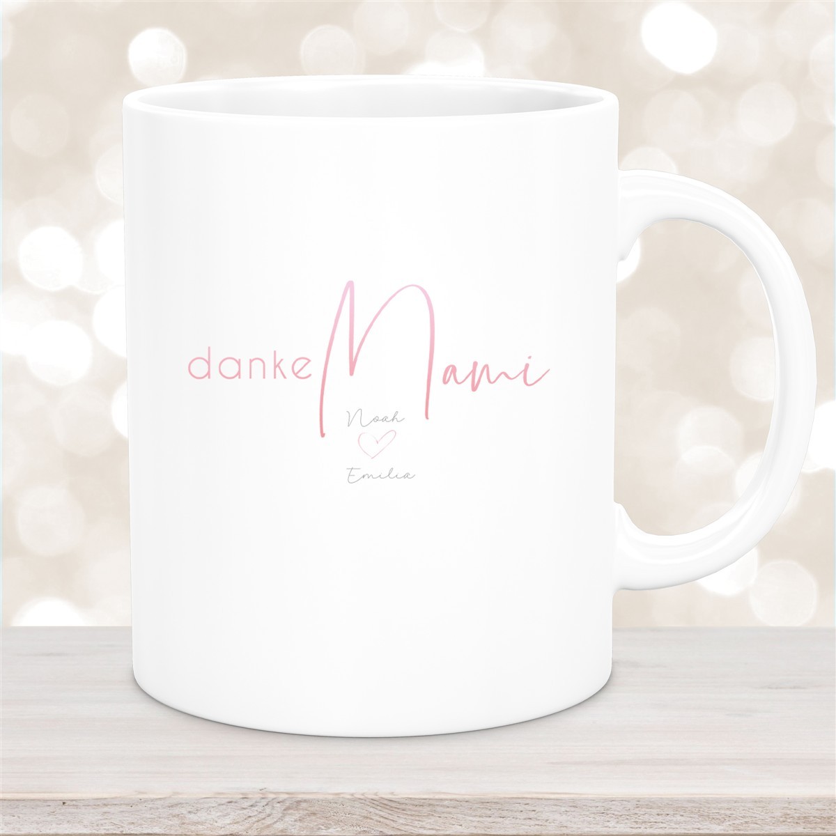 Tasse Muttertag #5 Wunschnamen Keramik Personalisiert Weiß