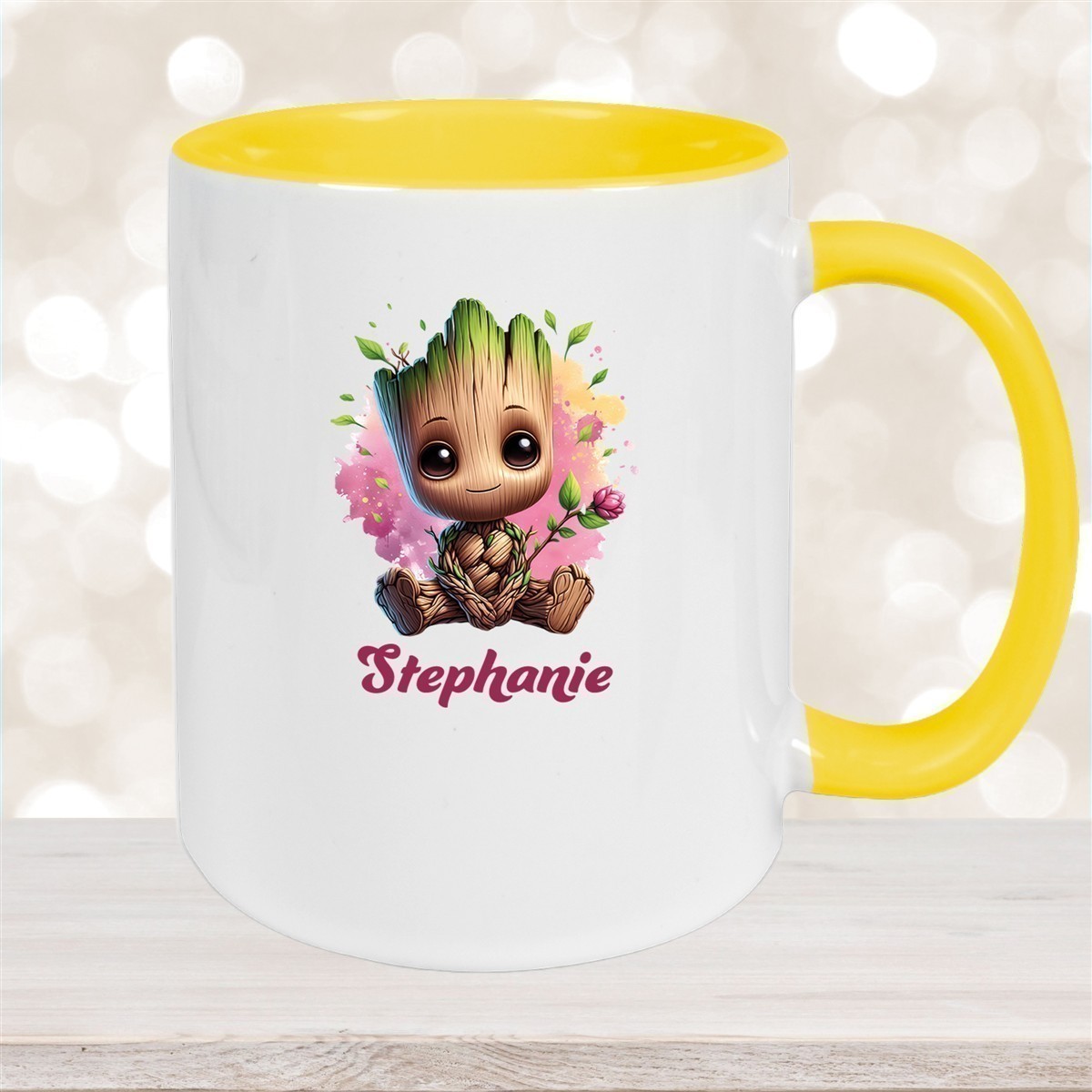 Tasse Baby-Groot #3 Wunschname Keramik Kinderbecher personalisiert versch. Farben