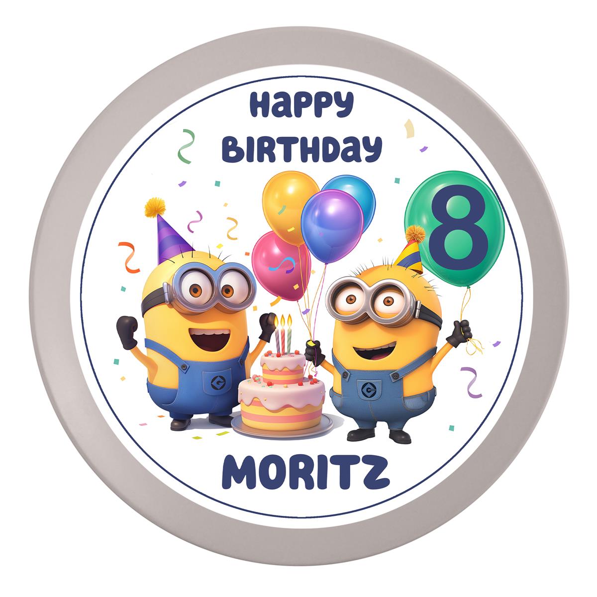 Tortenaufleger Geburtstag Minions #8 – Magische Kuchendekoration für Kindergeburtstage