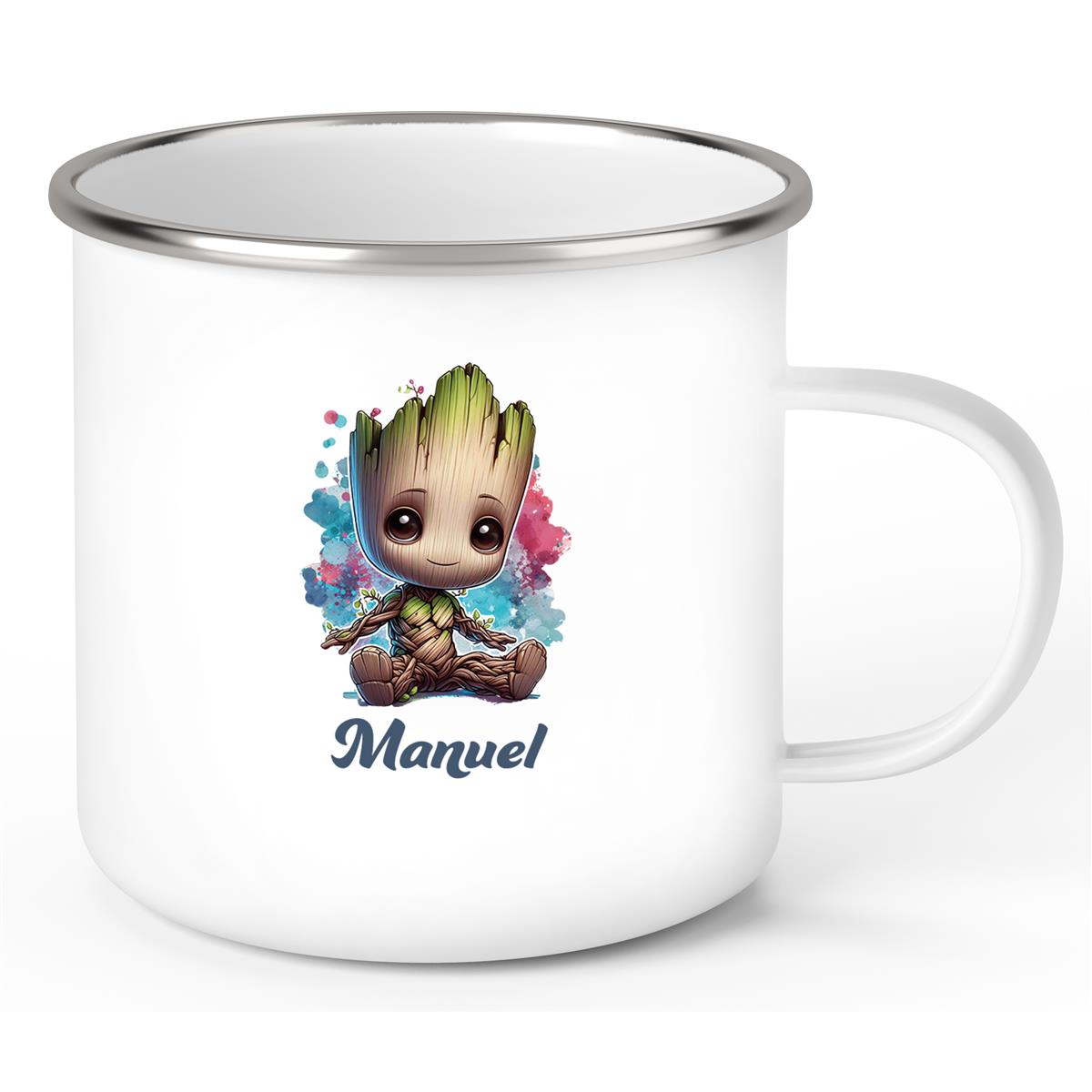 Tasse Baby-Groot 1 Wunschname Emaille Kinderbecher personalisiert