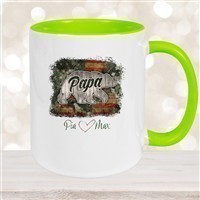 Tasse Vatertag #7 Papa "Bär" Wunschnamen Keramik Personalisiert versch. Farben