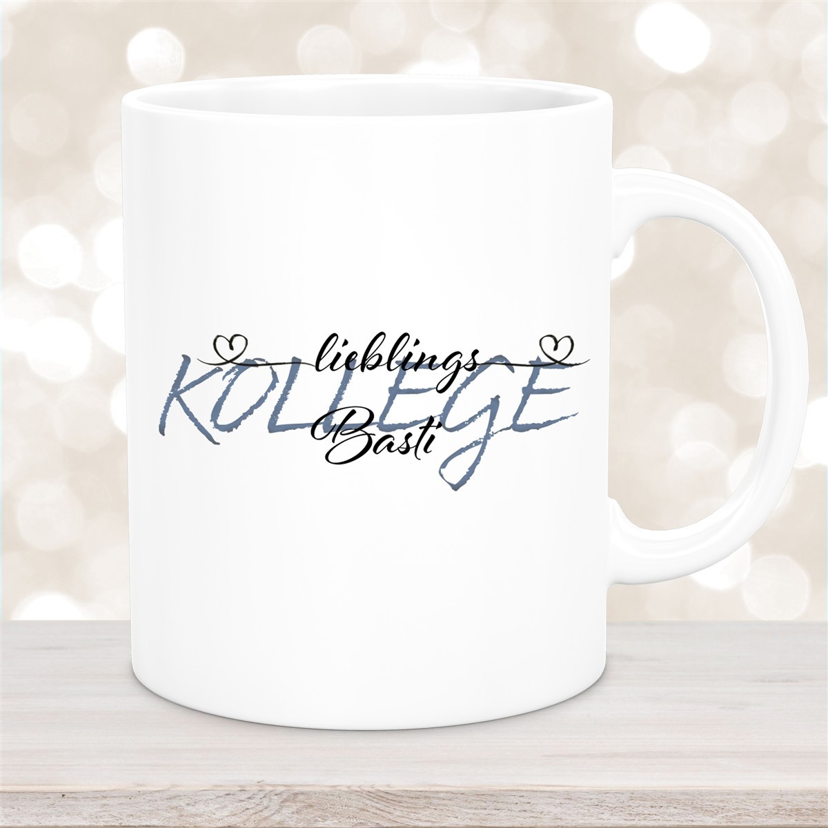 Tasse Wunschname Lieblings-Kollege #2 personalisiert Keramik Becher Weiß