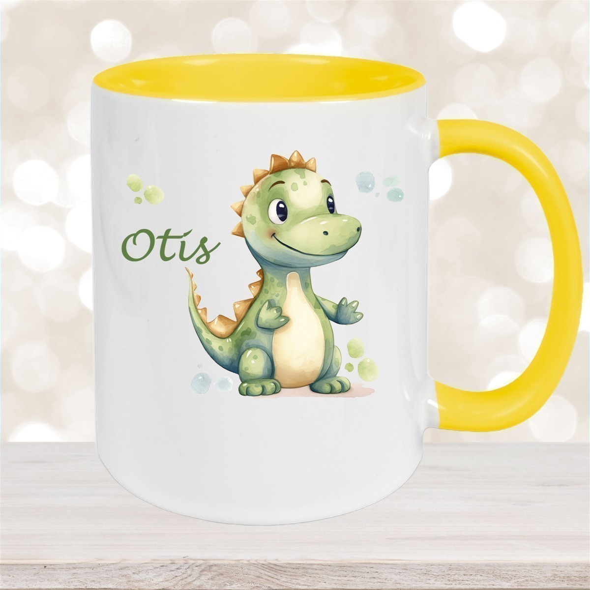 Tasse Wunschname Dino # 1 Keramik Kinderbecher versch. Farben