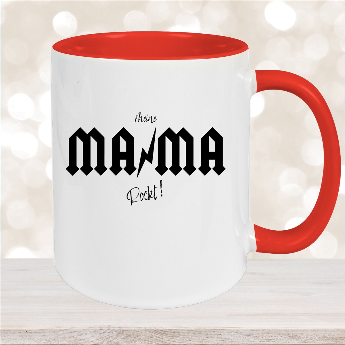 Tasse Muttertag #3 Wunschnamen Keramik Personalisiert Rot
