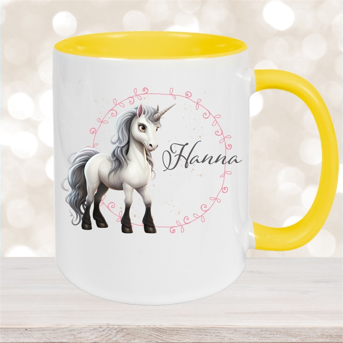 Tasse Einhorn #6 Wunschname Keramik Kinderbecher personalisiert versch. Farben
