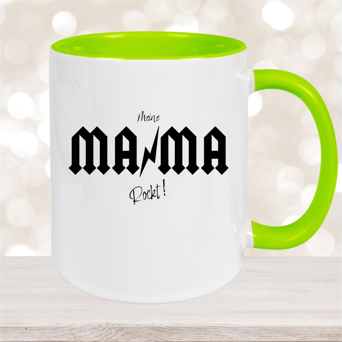 Tasse Muttertag #3 Wunschnamen Keramik Personalisiert Grün