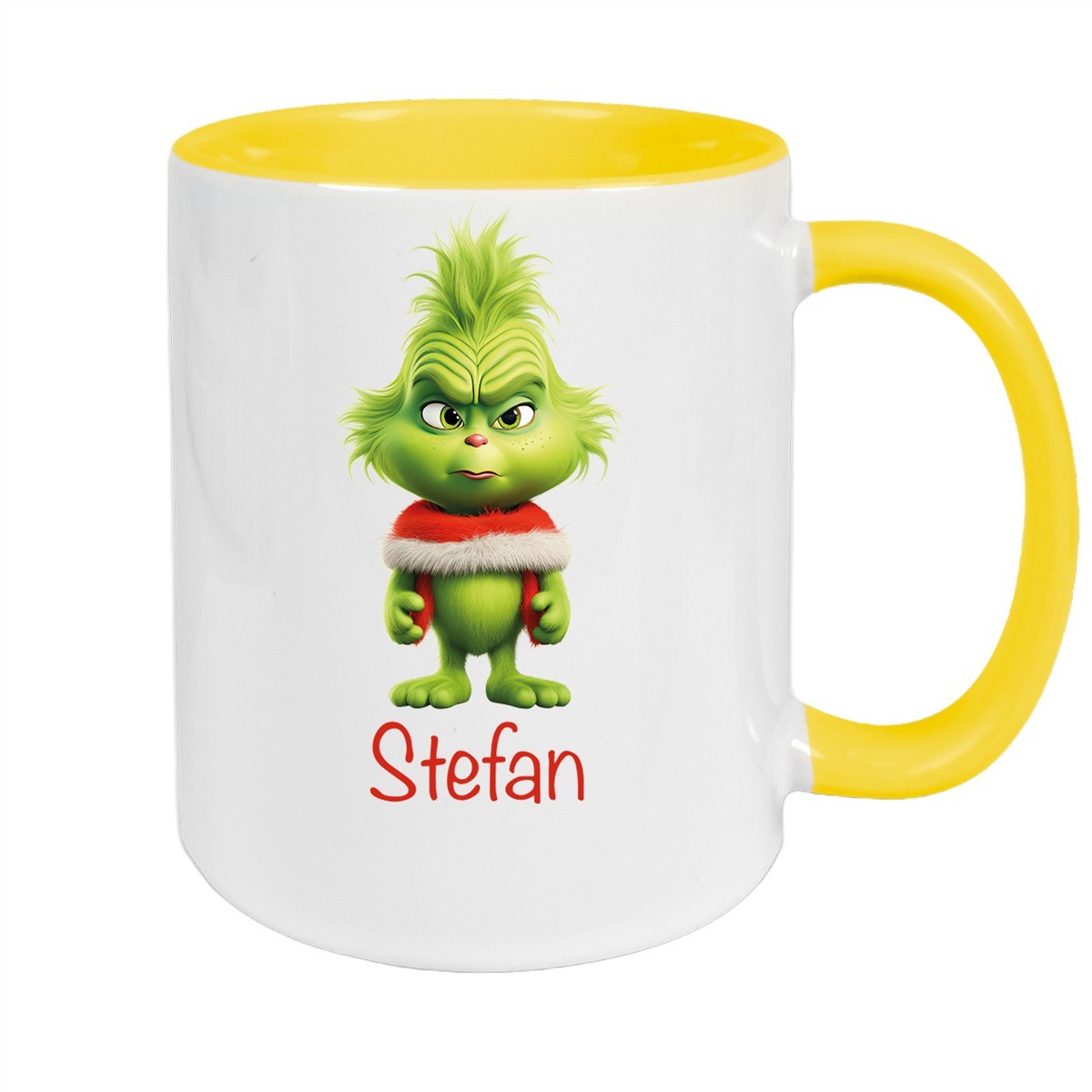 Tasse Wunschname Weihnachten Grinch #1 Keramik Kinderbecher versch. Farben