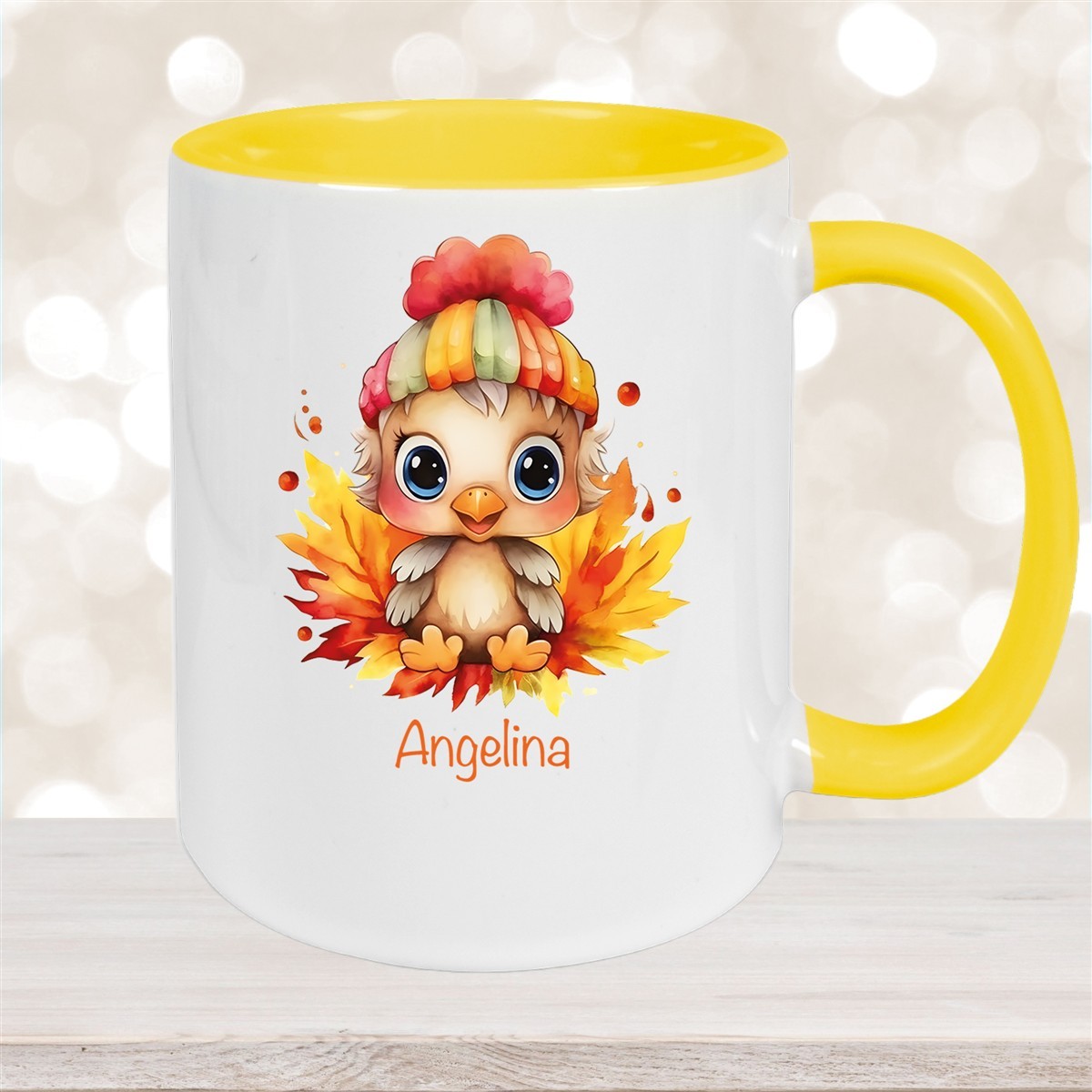 Tasse Wunschname Küken #1 Keramik Kinderbecher personalisiert versch. Farben