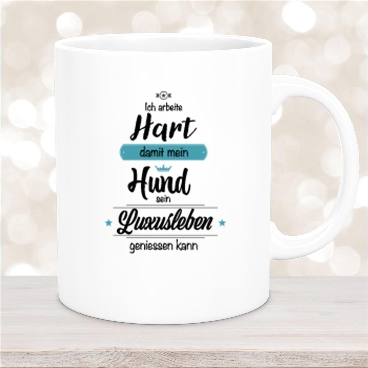 Tasse Spruch-Hund 1 Keramik versch. Farben