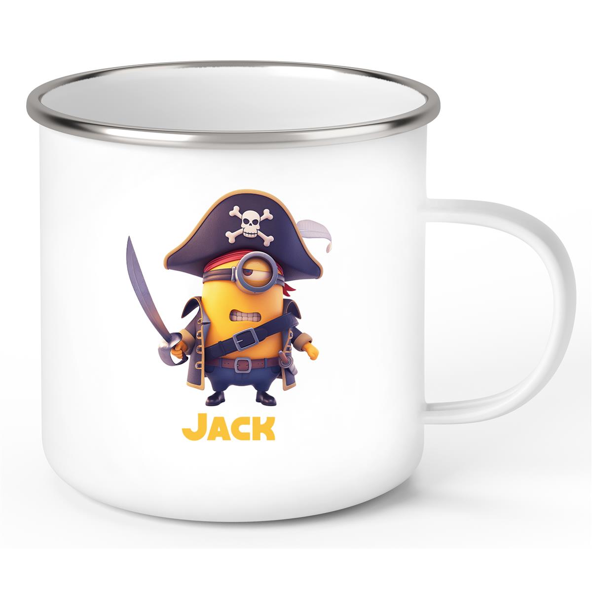 Tasse Minions Kinder Minion 1 Pirat Wunschname Emaille Kinderbecher personalisiert