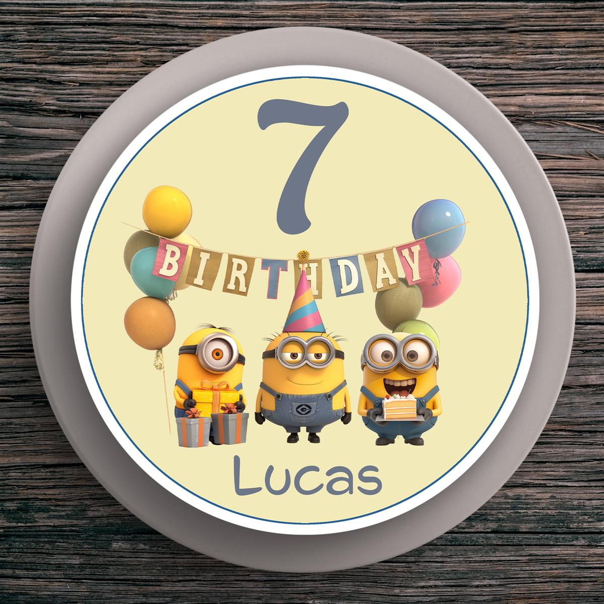 Tortenaufleger Geburtstag Minions #4 – Magische Kuchendekoration für Kindergeburtstage