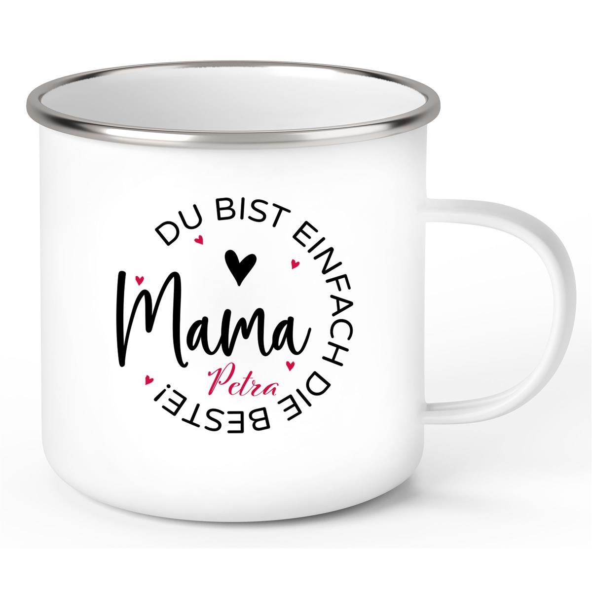 Tasse Muttertag 13 Wunschnamen Emaille Personalisiert