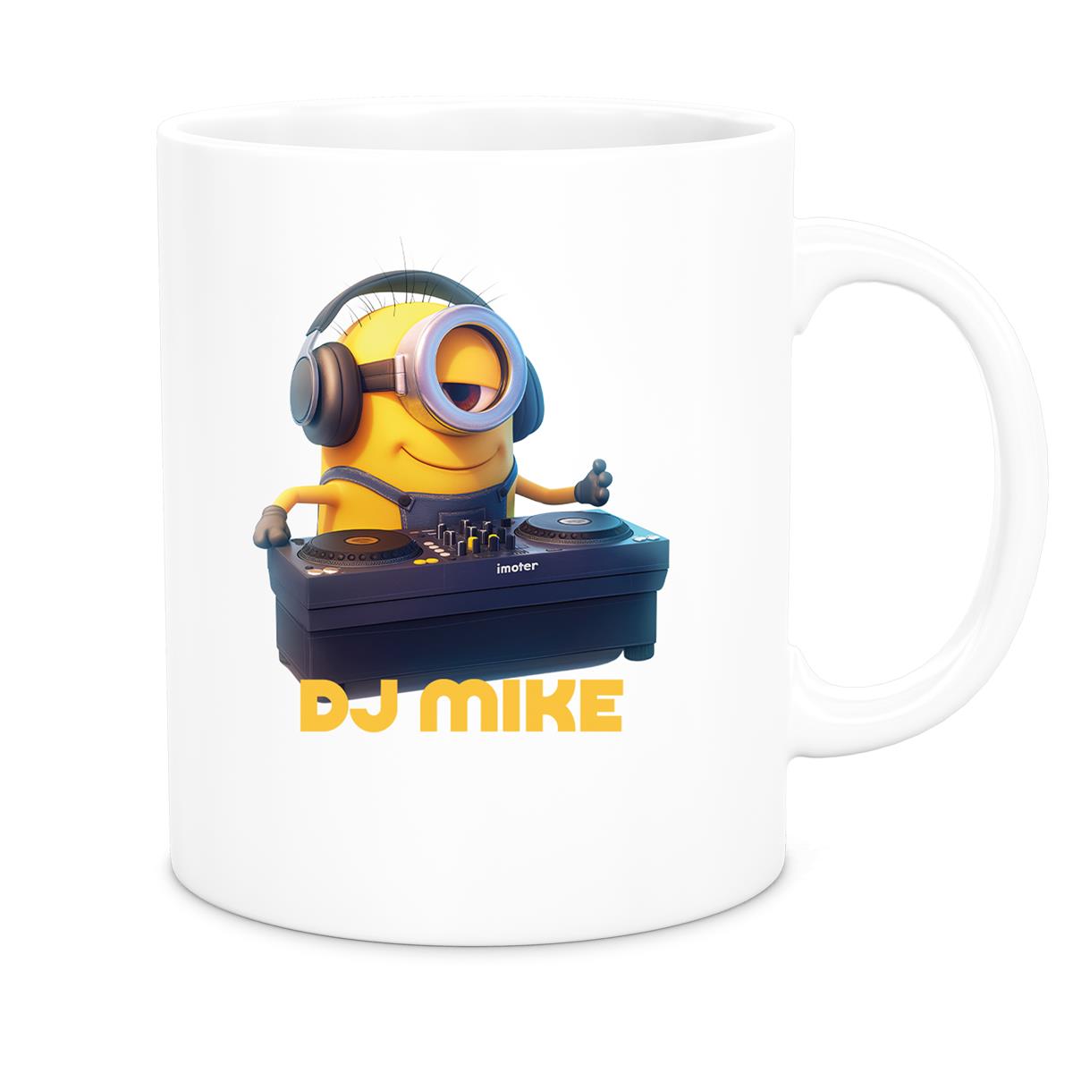 Tasse Minions Kinder Minion 9 DJ Wunschname Keramik Kinderbecher personalisiert versch. Farben