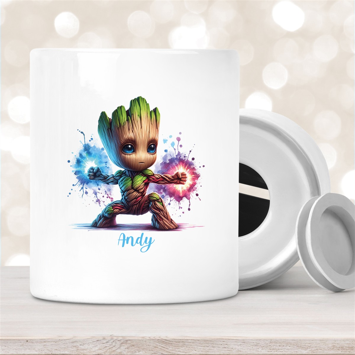 Spardose Groot #8 Wunschname personalisiert
