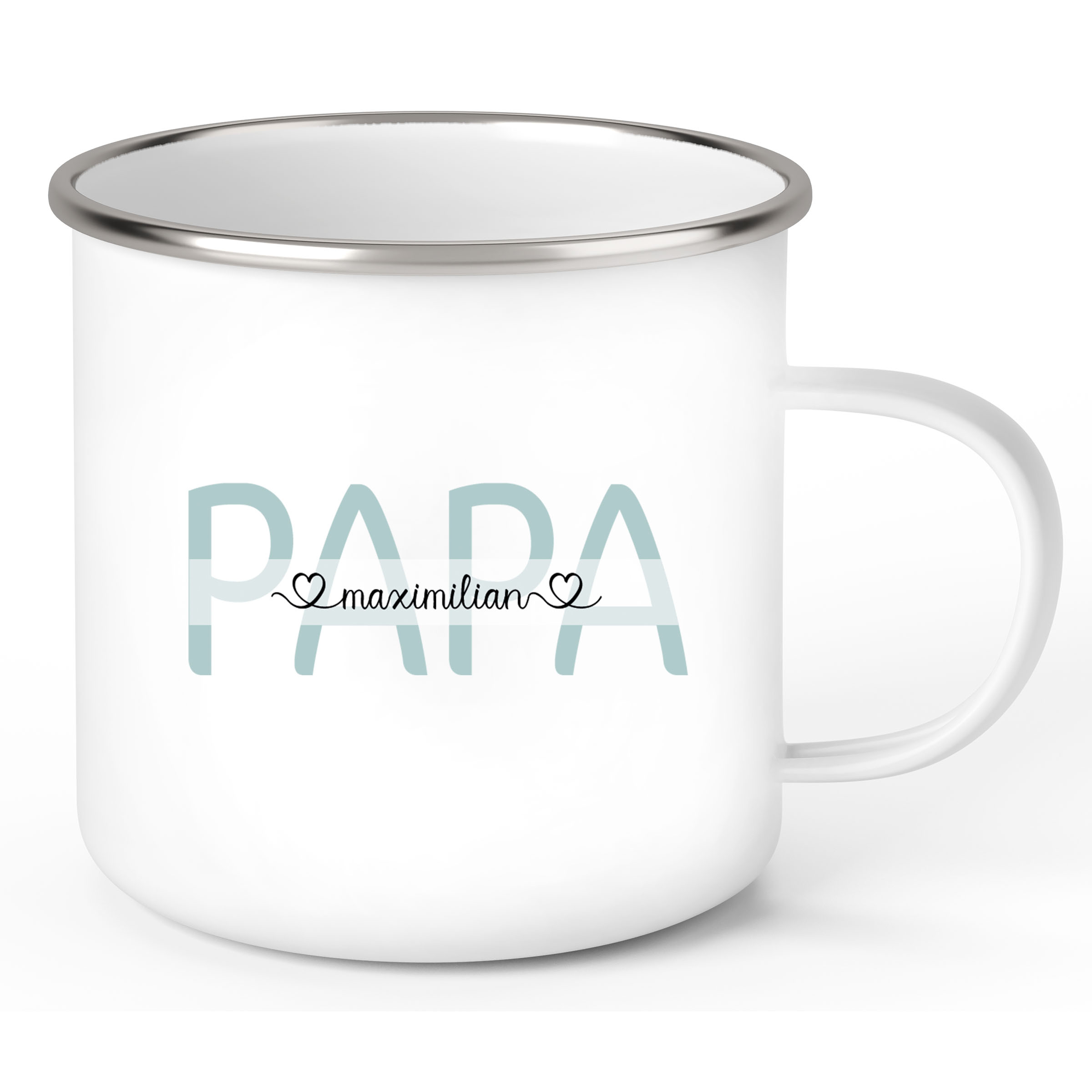 Tasse Vatertag 1 Wunschnamen Emaille Personalisiert