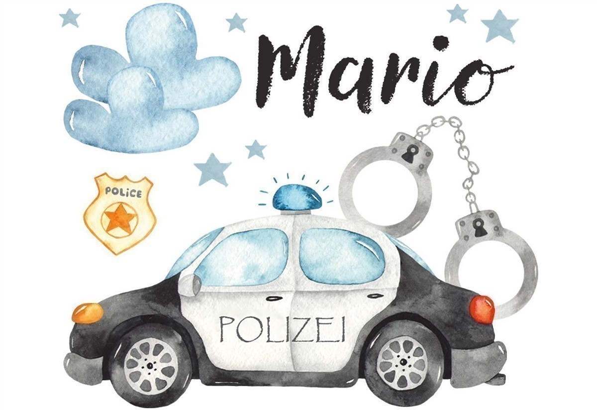 Tasse Polizei #1 Wunschname Keramik Kinderbecher personalisiert Keramik Hellblau Tasse Polizei #1 Wunschname Keramik Kinderbecher personalisiert Weiß