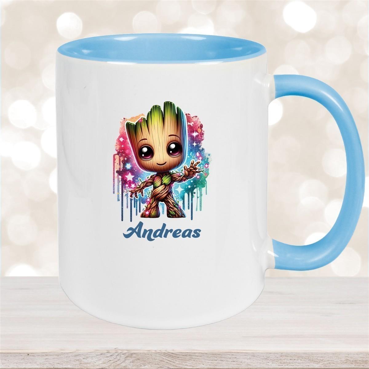 Tasse Baby-Groot 2 Wunschname Keramik Kinderbecher personalisiert versch. Farben