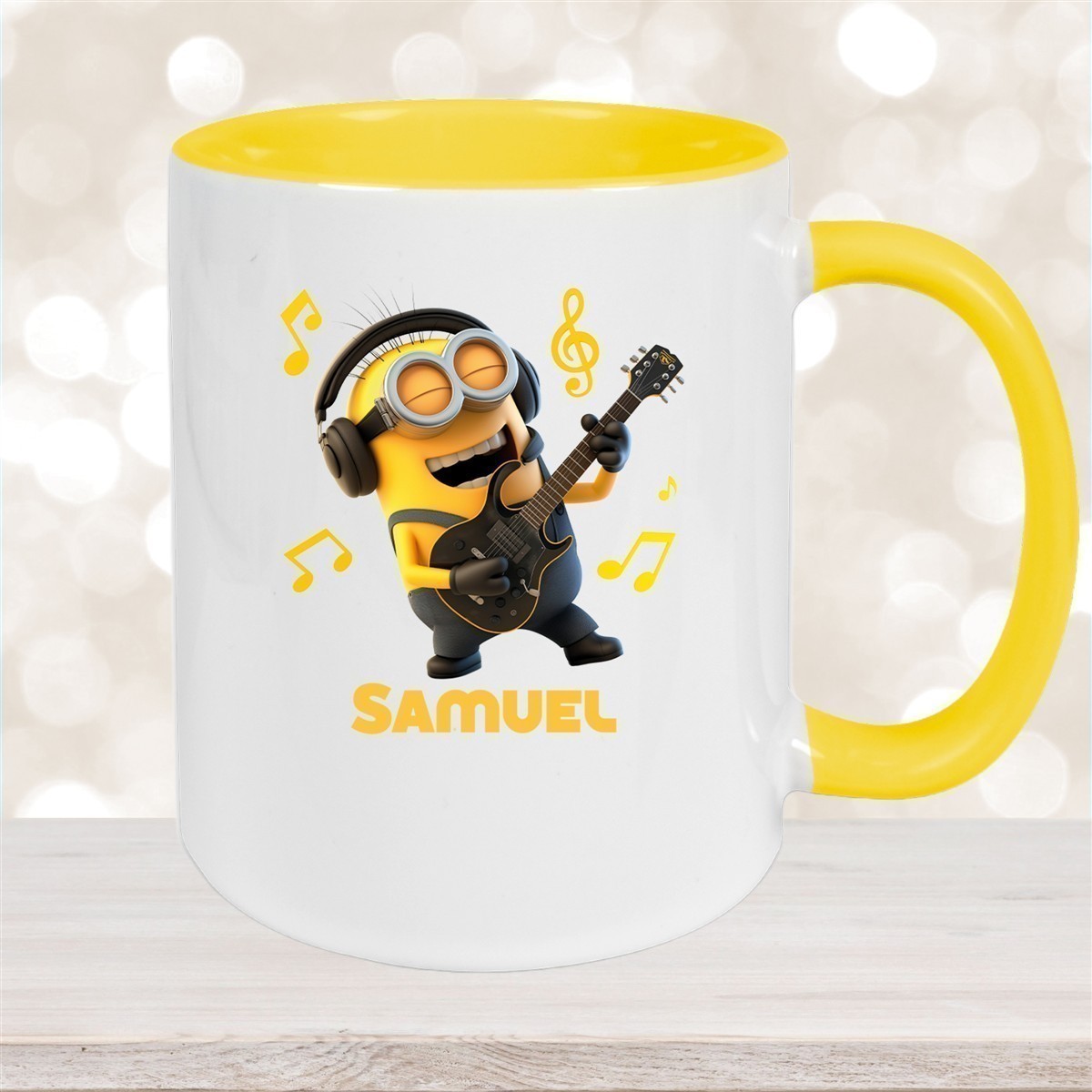 Tasse Minions Kinder Minion #6 Rockstar Wunschname Keramik Kinderbecher personalisiert versch. Farben