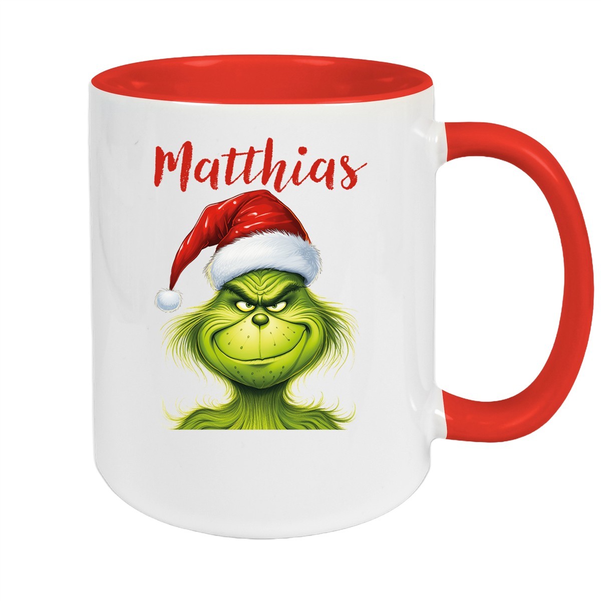 Tasse Wunschname Weihnachten Grinch #3 Keramik Kinderbecher versch. Farben