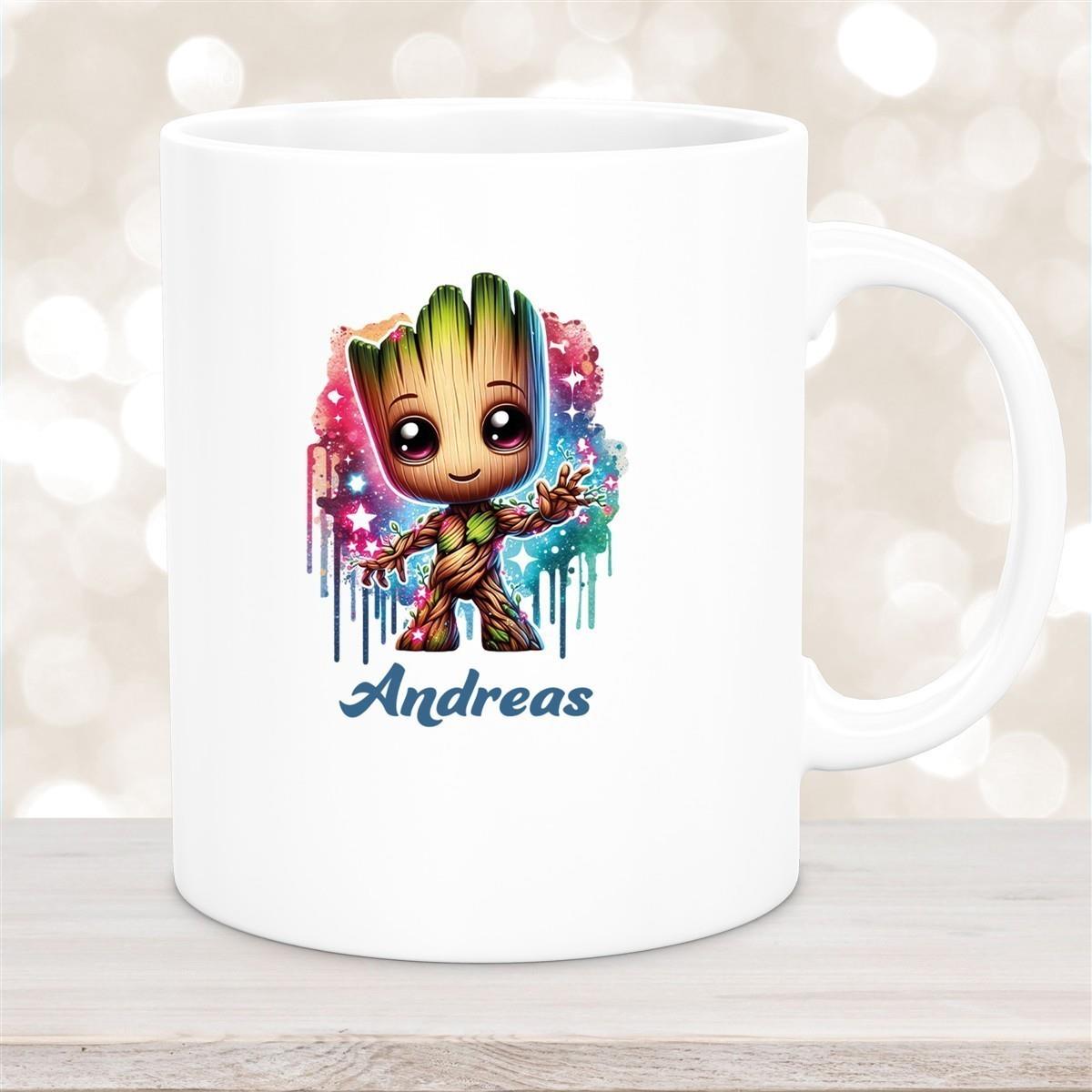 Tasse Baby-Groot 2 Wunschname Keramik Kinderbecher personalisiert versch. Farben
