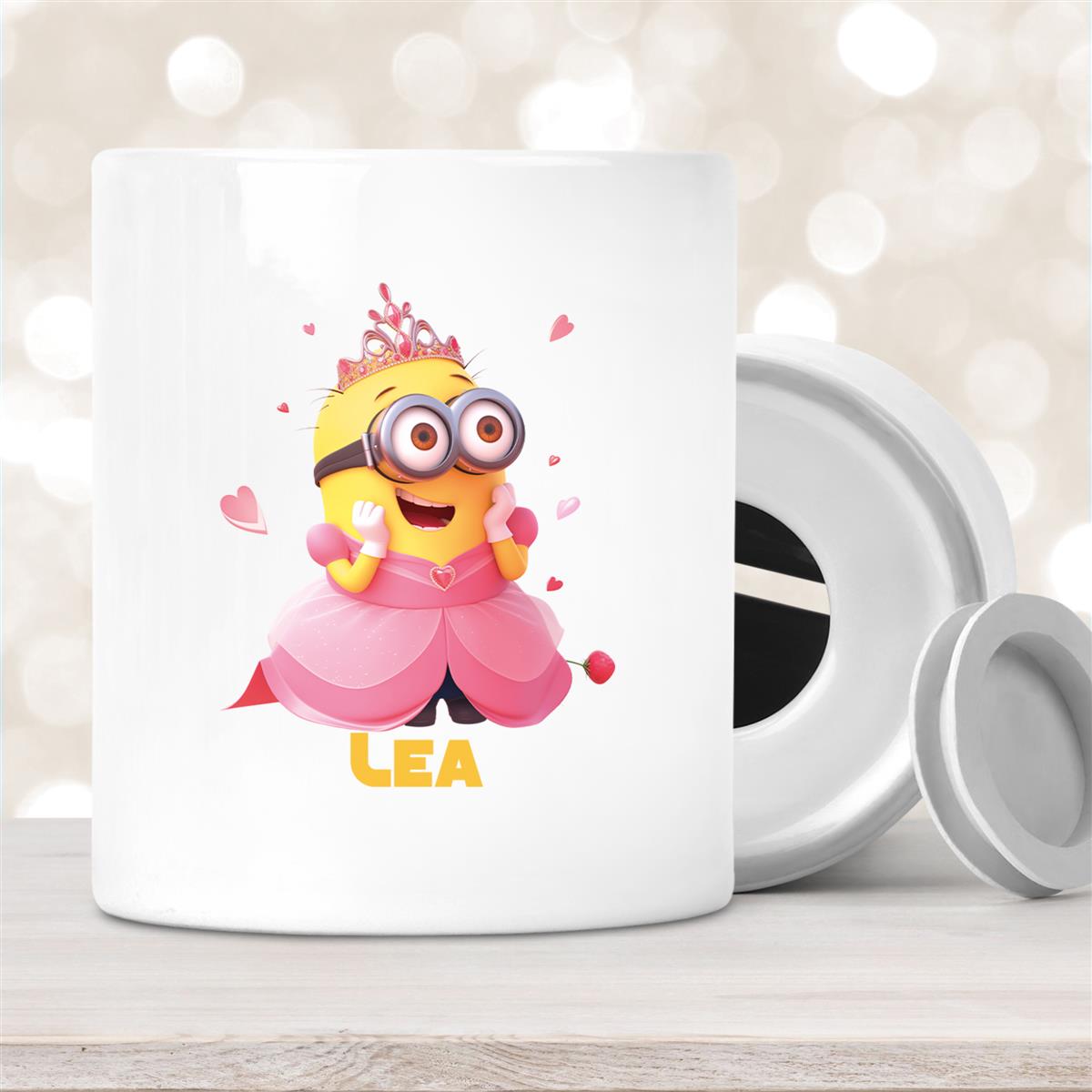 Spardose Minions Kinder Minion #7 Prinzessin Wunschname personalisiert