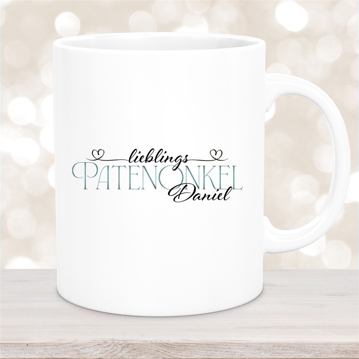 Tasse Wunschname Lieblings-Patenonkel #1 personalisiert Keramik Becher versch. Farben