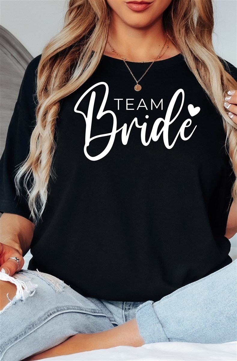 T-Shirt Team-Bride #01 – Damen-Shirt für den Junggesellinnenabschied Team-Bride-Schwarz-XXL