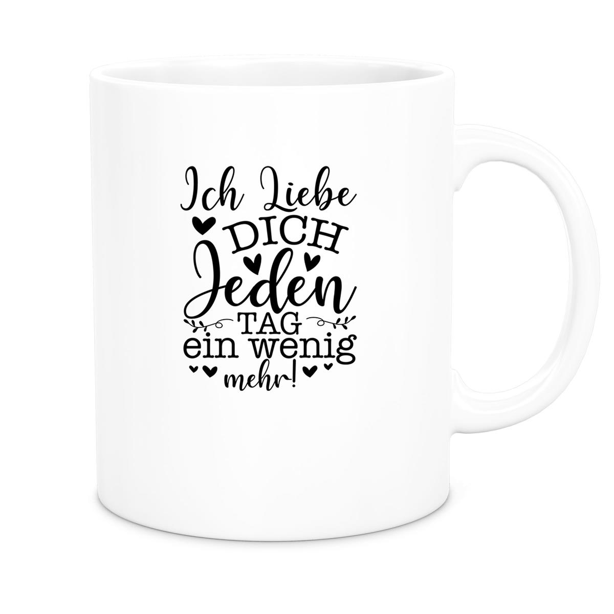 Tasse Spruch Valentinstag 17 Keramik versch. Farben