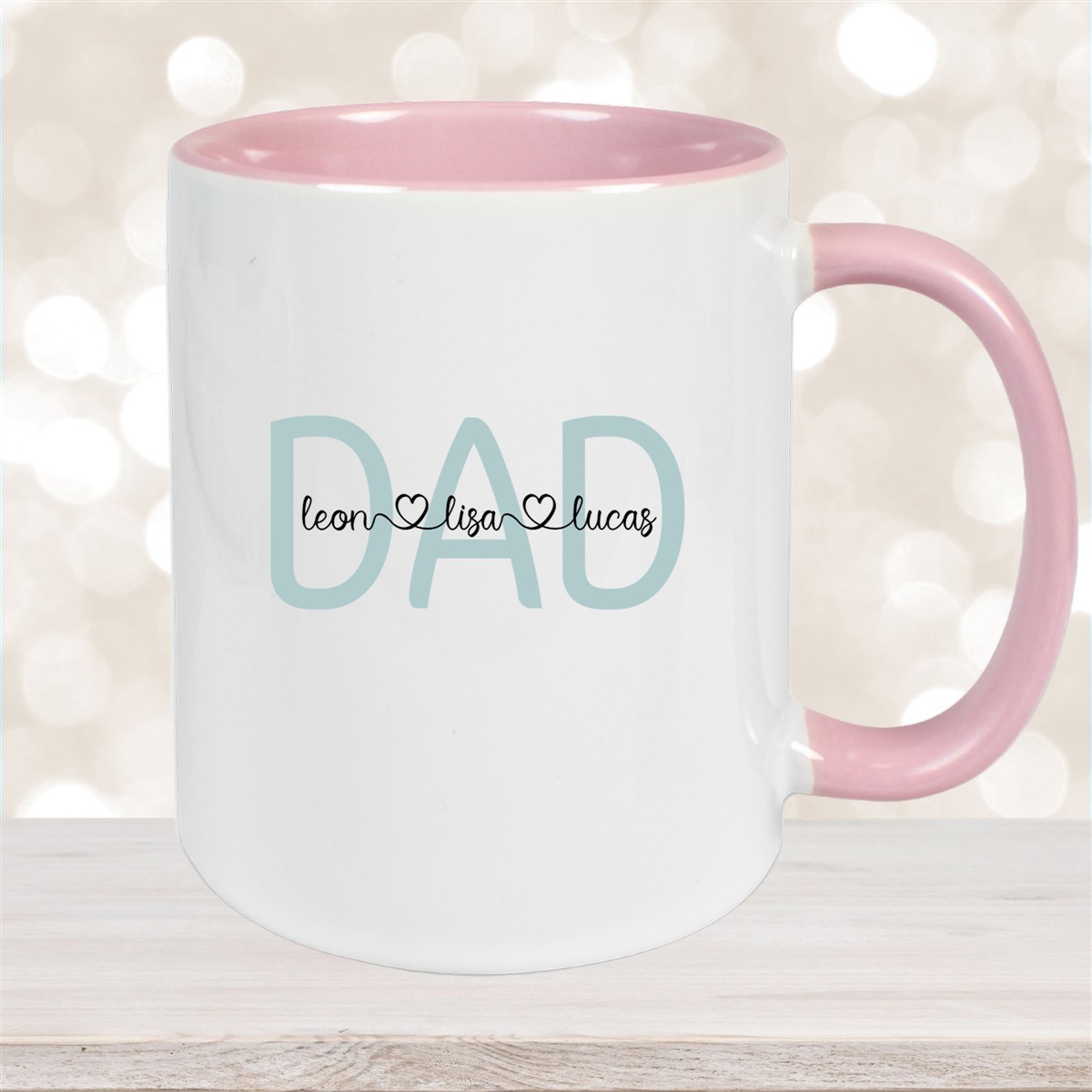 Tasse Vatertag #2 Wunschnamen Keramik Personalisiert versch. Farben